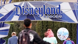An entrance to Disneyland in Anaheim, California. AFP