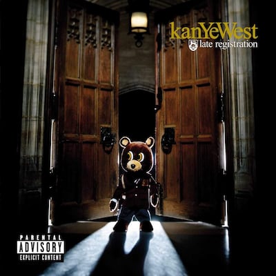 Late Registration album by Kanye West. Courtesy Roc-A-Fella and Def Jam