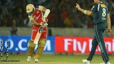 Paceman Dale Steyn made all the difference for Deccan Chargers last night by taking three Royal Challengers Bangalore wickets in Hyderabad. Mahesh Kumar / AP Photo