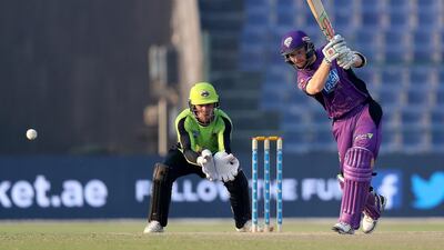 Charles Wakim of Hobart Hurricanes playing a shot.