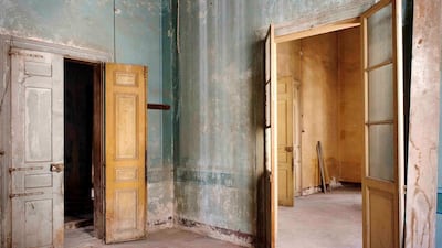 Open doors leading to different sections of the Bayt K: the renovation is still ongoing. Courtesy of Colombe Clier