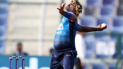 Lasith Malinga of Sri Lanka bowling during the Asia Cup UAE 2018 cricket match between Afghanistan vs Sri Lanka.