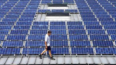 Some German panel makers were driven out of business by stiff competition from China. Adam Berry / Bloomberg News