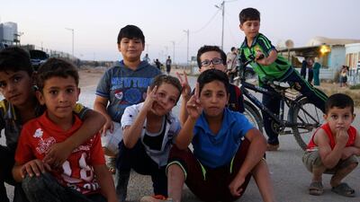 Younger boys from Zaatari refugee camp in Jordan. Courtesy The Black Pearls Academy