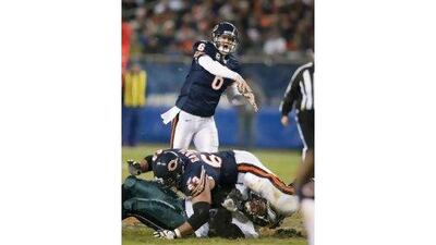 Short passes have worked for Chicago's Jay Cutler. David Stluka / AP Photo
