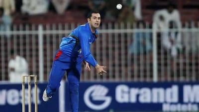 Mohammed Nabi led Afghanistan to victory over Scotland in his first series as captain. Jake Badger for The National
