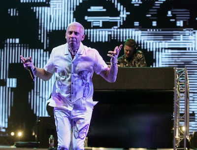 Example performing at Club Social at Yas Links in Abu Dhabi. Victor Besa / The National