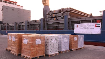 A UAE relief ship carrying 3,000 tonnes of food and aid supplies has arrived in Aden, as part of the country's ongoing humanitarian efforts in Yemen. Wam