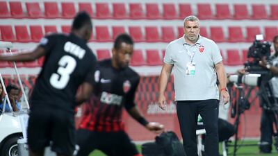 Al Ahli manager Cosmin Olaroiu. Pawan Singh / The National