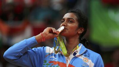 Badminton silver medallist P.V. Sindhu was one of India's two medalists at the Rio Olympics. (Marcelo del Pozo/Reuters)