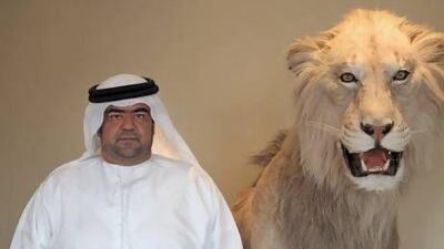 Abdullah Mohammed Al Ali, owner of Al Maha Taxidermy, is the UAE's only Emirati taxidermist Mariam Al Nuaimi / The National