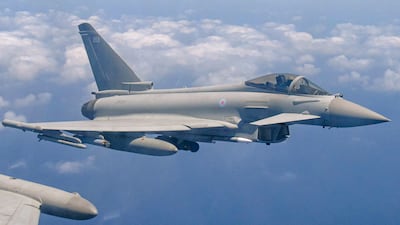 The Advanced Precision Kill Weapon System on a Typhoon fighter jet deployed from RAF Akrotiri. Photo: UK Ministry of Defence