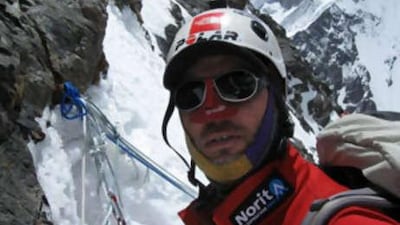 Wilco van Rooijen, pictured, and fellow countryman Cas van de Gewel returned to camp injured after a huge chunk of ice sheared off the mountain and hit climbers.