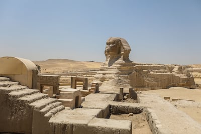 The Great Sphinx was built using Mokattam Formation rocks. Getty Images