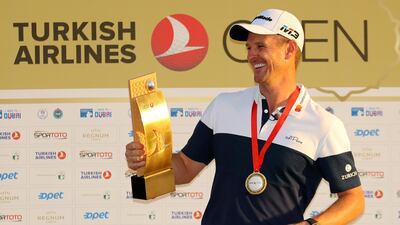 Justin Rose is all smiles after winning the Turkish Airlines Open on Sunday. Getty Images