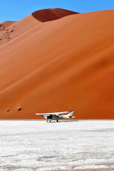 The Schoeman brothers offer tours in their 1970s Cessna 210si. Courtesy Sarah Siese