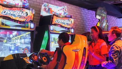 Levels Gaming area is open to all ages, with packages starting from Dh200. Leslie Pableo / The National