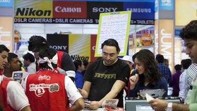 A reader says Gitex visitors should research the products they wish to buy well in advance. Razan Alzayani / The National