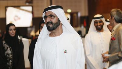 The Prime Minister and Ruler of Dubai, Sheikh Mohammed Bin Rashid Al Maktoum, has set the tone for the reshuffled Cabinet. (Sarah Dea / The National)
