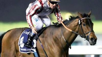 Cirrus Des Aigles has come up short since Olivier Peslier rode him to a Dubai Sheema Classic win on Dubai World Cup night in March. Yoshua Arias / EPA