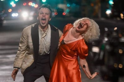 Christian Bale and Jessie Buckley in The Bride. Photo: Warner Bros Pictures