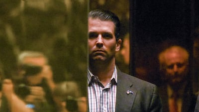 Donald Trump Jr. arrives at Trump Tower in New York City, U.S. on January 18, 2017. REUTERS/Stephanie Keith/File Photo