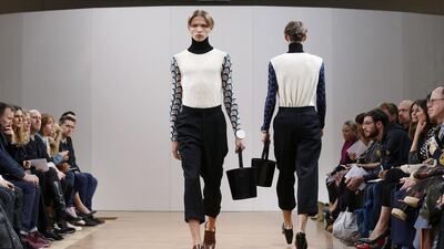 Creations from the JW Anderson autumn/winter 2014 collection, presented during London Collections: Men in London last week. Suzanne Plunkett / Reuters