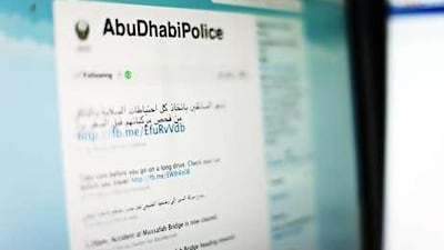 Abu Dhabi Police have enlisted social networking sites to post updates on traffic and provide road safety information.