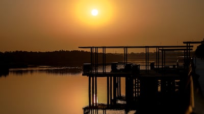 Sunrise over the Eastern Mangroves, Abu Dhabi. Victor Besa / The National