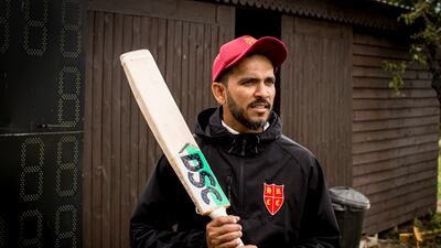 CP Rizwan, former captain of the UAE cricket team, joined English country side Hatherley and Reddings as an overseas player in 2024. All photos: Rob Greig for The National
