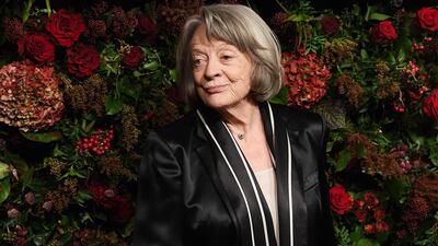 Dame Maggie Smith arrives for the Evening Standard Theatre Awards in central London, in November 2019. EPA