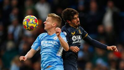Oleksandr Zinchenko – 7: Kept his place in the side following City’s defeat against RB Leipzig and had a bouncing effort collected by Sa. A lively game for the Ukrainian. Reuters