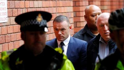 Wayne Rooney, Everton striker and former England captain arrives at Stockport Magistrates court, Stockport, Britain. Phil Noble / Reuters