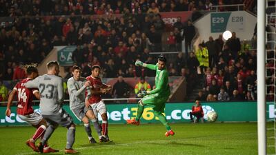 Korey Smith scores the winning goal in the final seconds of the match. Dan Mullan / Getty Images