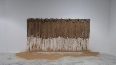 Cell of the Earth by Zahrah Al Ghamdi at a pop-up exhibition at Warehouse 59, Alserkal Avenue, Dubai. Photo by Myrna Ayad