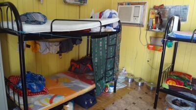 Inspectors from Abu Dhabi Municipality issued fines worth Dh325,000 to supevisors after a five-day inspection on workers’ temporary accommodation. Courtesy Abu Dhabi Municipality