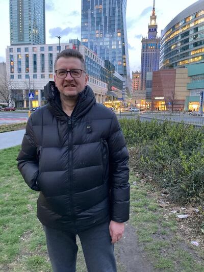 Michael Skievkowski in Warsaw. Thomas Harding / The National