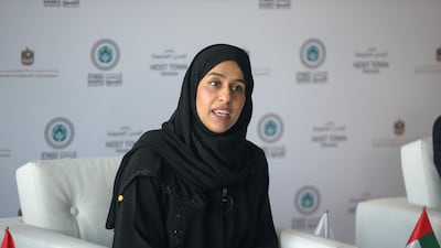Hessa Buhumaid, Minister of Community Development, is helping to ready Abu Dhabi for 7,000 Special Olympics visitors. Khushnum Bhandari / The National