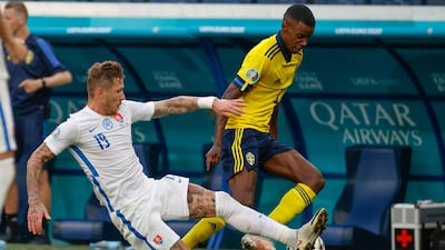 June 18, Group E: Sweden 1-0 Slovakia. AP