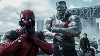 Ryan Reynolds, left, as Deadpool with Colossus, voiced by Stefan Kapicic. Courtesy Twentieth Century Fox