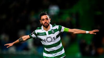 File photo of Sporting midfielder Bruno Fernandes who has agreed to move to Manchester United. AFP