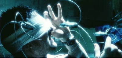 Tom Cruise in Minority Report. Courtesy 20th Century Fox