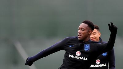 Danny Welbeck of England controls the ball during the England training session at the Stadium Spartak Zelenogorsk on July 2, 2018 in Saint Petersburg, Russia. Alex Morton / Getty Images