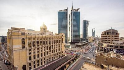 The twin towers of the Olaya Center sit on the strip between Olaya and King Fahd roads in the Central Business District (CBD) of Riyadh, Saudi Arabia. Waseem Obaidi / The National