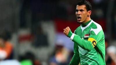 Younis Mahmoud is one of the senior members who have helped steady a young Iraq team at the Gulf Cup.