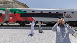 The first passenger service will take travellers from Abu Dhabi's Mohamed bin Zayed City station to the Fujairah station in Al Hilal City next week. Antonie Robertson / The National