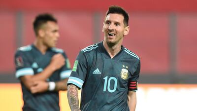 Argentina's Lionel Messi reacts. Reuters