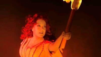 Deborah Voigt as Brünnhilde.