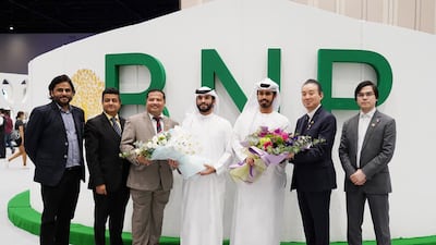 BNP and M-TEchX officials with dignitaries at the Planet Japan by M-TEchX event at Expo 2020 Dubai. Photo: M-TEchX