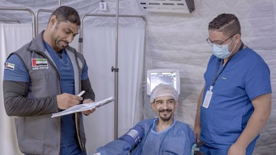 The medics treated complex femur and hip fractures, as well as carrying out bone reconstruction surgery. Photo: Wam